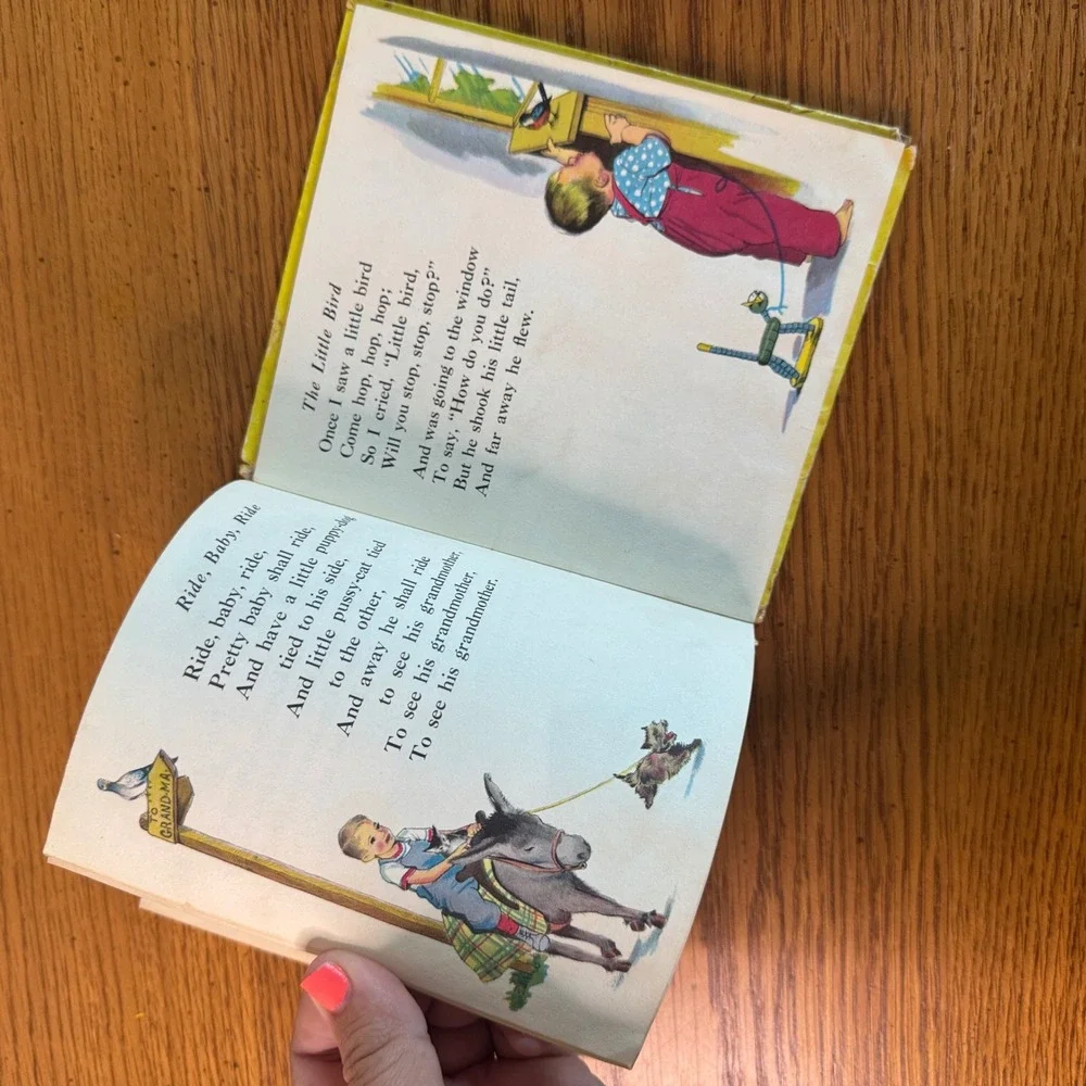 Vintage Nursery Rhymes Tell-A-Tales Book Whitman Publishing Louise Altson‎